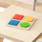 Flash Furniture Bright Beginnings Commercial Natural Birch Plywood STEM Geometric Shape Building Puzzle Board MK-MK08763-GG - alternate 2